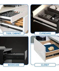 Concealed Undermount Drawer Slides Heavy Duty Ball Bearing With Silky Smooth Zero Drag Glide And No Sweat Quick Install For Ridiculously Tough Cabinet Builds in tool cabinet, cupboard, bookcase, closet views.