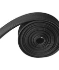 Coiled Heat Resistant Fiberglass Shield Sleeve For Car Wires And Hoses, 16 Feet Long, 20mm Inner Diameter, Black High Temp Heat Shield