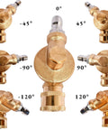 Amazon 8-pack copper-colored pressure washer pivoting coupler attachments with 1/4-inch quick-connect and seven angles