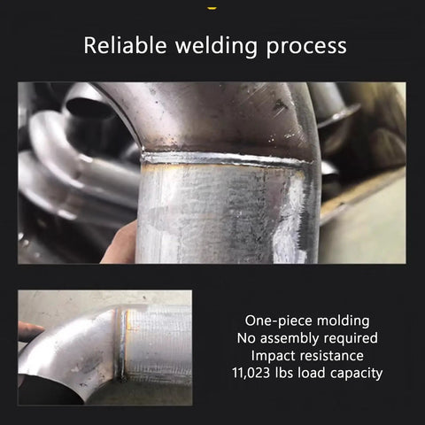 Close-up of welding process on Beefed Up Heavy Duty Machine Guard Rail With U Shaped Barrier For Vehicle Impact Protection