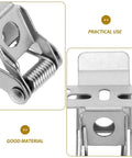 Bingche 20 Pcs Spring Clips for Recessed Lighting, Panel Lamp Ceiling Light Retaining Clamps close-up showing metal construction and spring mechanism.