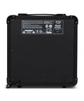 Back view of Compact 10W Guitar Combo Amplifier With Classic Brit Tone, showcasing power input and certification labels.