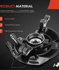 Front Right Steering Knuckle And Wheel Bearing Hub Assembly For Hyundai Sonata 2011 2.0L With Sport Suspension Passenger Side