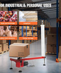 Semi Automatic Electric Stretch Film Dispenser For Pallet Wrapping With Heavy Duty Build, 25W Motor, displayed in warehouse