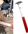 Oil Seal Removal Tool With Dual Hook for Quick Wheel Seal Twister in use for removing engine seals