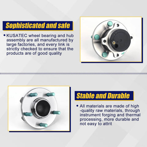 512347 Rear Wheel Bearing Hub Assembly for Mazda vehicles, highlighting sophisticated safety and stable durability features.