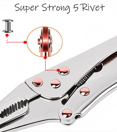 Needle Nose Vice Grips 9 Inch Locking Pliers With Spring Loaded One Handed Operation anti rust high carbon steel detail