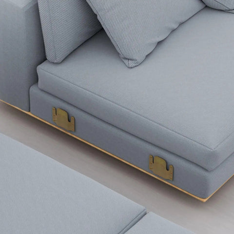 Two Pack Couch Clip Interlock Brackets For Sectional Sofas Easy Install Universal Sofa Connectors on grey sectional sofa