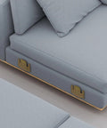 Two Pack Universal Sofa Interlock Buckles Couch Clips for Fixing Split Sections Heavy Duty Iron Furniture Connectors on sectional sofa