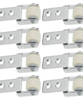 8 Pack 15mm Sliding Door Track Guide Wheels for Dining Tables Closets and Glass Doors Durable Roller Wheels Installed View
