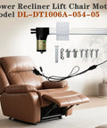 Power Recliner Motor DL DT1006A replacement actuator with installed components, suitable for lift chairs and quick fixes.