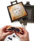 Cast Iron Camp Cooker Pie Iron Sandwich Maker With Preseasoned Surface And Heat Resistant Removable Handles Open Fire Ready For Toasted Pies