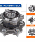 Rear Wheel Hub Bearing Assembly For Nissan Altima 2002 2006, Maxima 2004 2008, Quest 2004 2009 5 Lug Direct Fit OEM Replacement