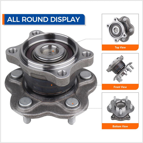 Rear Wheel Hub Bearing Assembly For Nissan Altima 2002 2006, Maxima 2004 2008, Quest 2004 2009 5 Lug Direct Fit OEM Replacement