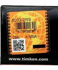 Box label for 6002-2RS 4 Pack Deep Groove Ball Bearings 15x32x9mm With Double Rubber Seals Pre Lubricated For Smooth Spin.