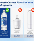 Premium Refrigerator Water Filter Replacement For Samsung NSF 53 And 42 Certified BPA Free Reduces Chlorine Lead Mercury Improves Taste Fits RF28R7351SG RF28R7201SR RF28T5001SR RF24R7201SR RS27T5200SR And More filter comparison chart