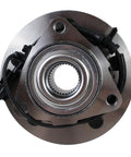 Front view of Front Wheel Hub And Bearing Assembly For 2012 2018 Ram 1500 And 2019 Ram 1500 Classic 5 Lug With ABS Sensor Front Position