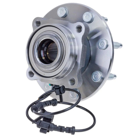 Top Shelf Front Wheel Bearing And Hub Assembly Swaps Right Into 2007 To 2013 Chevy Gmc Hummer 4wd Trucks Single Rear Wheels image showing durable bearing with ABS harness.