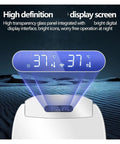 Kick Your Feet Up While Using This Game Changing Smart Bidet Seat Cover With Snappy Digital Controls displays temperature settings on high-definition screen.