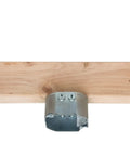Saf-T-Box Ceiling Fan Electrical Box 1-1/2 Inch Depth Silver Finish With Mounting Hardware Included Dual Mounting For Any Ceiling Fan