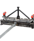 12 Inch Sheet Metal Bender for 20 Gauge Steel and 14 Gauge Aluminum, versatile Box and Pan Brake for DIY projects, front view