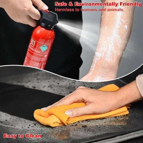 3 Pack Hella Compact Mini Fire Extinguisher Badass Fire Defense Water Based Multi Purpose Class A B C K Rated With Wall Mount Bracket For Car Rv Boat Kitchen Garage