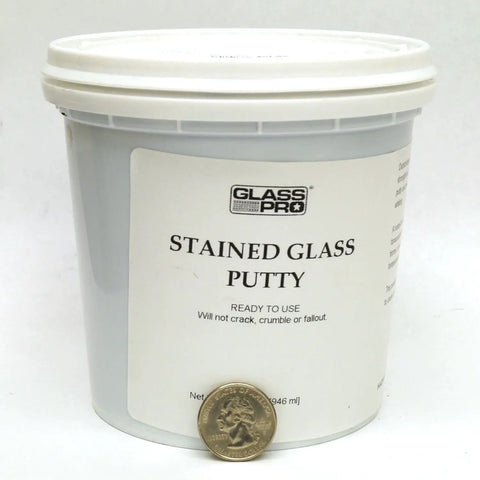 Stained Glass Putty Fast Dry Cement For Leaded Panels Ready To Use In A 1 Quart Container Delivers A Watertight Seal And A Pro Finish