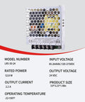 Heavy Duty Industrial Power Supply 24V 2.2A 52.8W With Rock Solid 90 Percent Efficiency For Automation And Control Systems Compact 1U Design