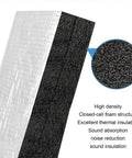 Badass Self Adhesive Aluminum Foil Insulation Roll With Heavy Duty Thermal Soundproof Foam 30mm thickness close-up view of structure.