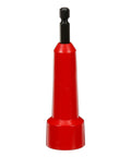 EZ Spin On Wire Connector Driver Tool For Electrical Installations, red ergonomic grip, straight wings, slip resistant edges.