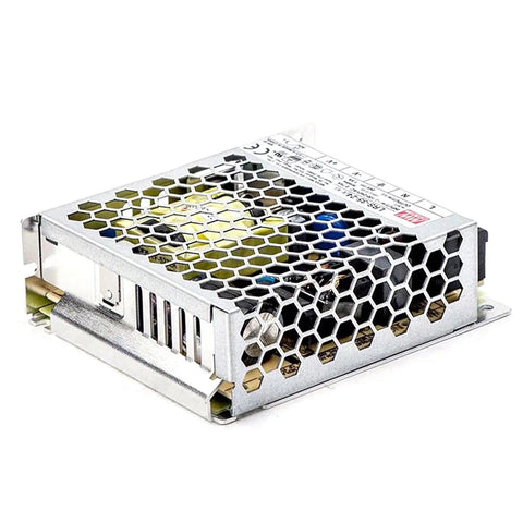 Rock Solid 35W Switching Power Supply Delivers Reliable 24V At 1.5A With Top Shelf 88 Percent Efficiency, sleek design with ventilation.