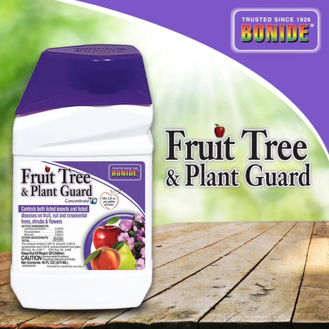 Fruit Tree And Plant Guard Concentrate 16 Oz Foliage Protector for apple trees, pears, cherries, tomatoes, and roses.
