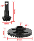 TRX4 Diff Gears 11T 34T Replacement For Traxxas TRX4 And TRX6 Front And Rear Axles CNC Steel Beefed Up Gear Set Heavy Duty