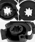 Close-up details of Set Of 2 Replacement HVAC Blend Door Actuator Gear For Jeep Grand Cherokee 2011 To 2021 And Dodge Durango 2011 To 2021 Direct Fit OEM Replacement Kit Plug And Play Ready To Install.