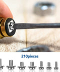 210 Piece Terminal Block Screw Set With Square Washers Sizes M3 To M5 for wiring electrical panels and equipment