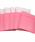 Pink Poly Bubble Mailers 3.5 By 5 Inch Small Padded Envelopes Self Sealing Shipping Bags 50 Pack Ideal For Lightweight Protective Packaging And Easy Peel Seal