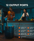 Power Up Your Home With A 5040Wh LiFePO4 Solar Generator, Smart Transfer Switch Delivers 7200W Continuous Power And 14400W Surge, 120V 240V Output, Whole Home Backup, 0ms UPS, Solar Panel Optional, Built Tough For Blackouts powering kitchen appliances