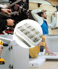 All In One Stainless Steel Phillips Pan Head Screws Kit In A Heavy Duty Storage Box being used for home repairs and DIY projects