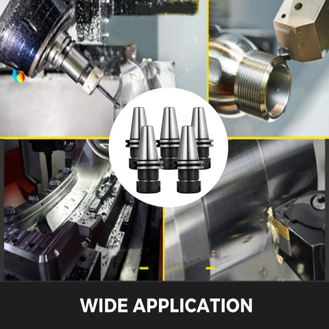 5 Piece CAT40 ER32 Collet Set For CNC Milling Lathe And Engraving Machines, High Precision Tool Holder With Durable 40Cr Body, Smooth Rust Resistant Finish, Ultra Tight 0.0002 Inch Accuracy, Hassle Free Setup And Quick Tool Changes