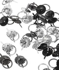 Scattered 60Pcs Vintage Mini Pull Handles Set Metal Round Drawer Pulls For Cabinets Dressers Cupboards Retro Small Furniture Hardware Accessories With Dope Retro Vibes For Easy DIY Upgrades in black and metal.