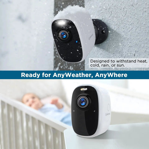 Wireless Outdoor Security Camera 2.5K Ultra HD, 4MP Color Night Vision, Battery Powered With Spotlight, Two Way Talk, IP Weatherproof, AI Motion Detection And Quick Setup For Home Surveillance