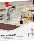 Two Pack Welding Toggle Clamps Set For Woodworking And Welding Jigs Quick Fixed Iron Clamps With Ergonomic Handles