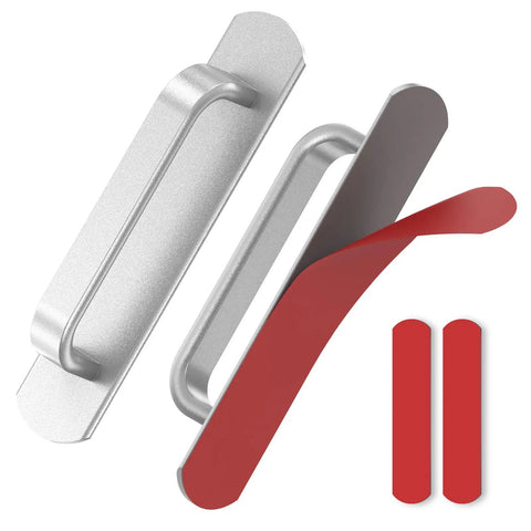2 Pack 5.7 Inch Peel And Stick Cabinet Handles No Drill Stick On Pull Handles For Closet Drawer Fridge With Strong Adhesive