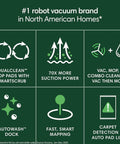 Roomba Plus 405 Combo Robot Vacuum And Mop features; DualClean mop pads, 70x suction, AutoWash dock, smart mapping, carpet detection