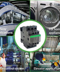 Non Reversing 3 Pole Contactor, 25A, 120VAC Coil, 1 NO and 1 NC Auxiliary, shown in various industrial use scenarios