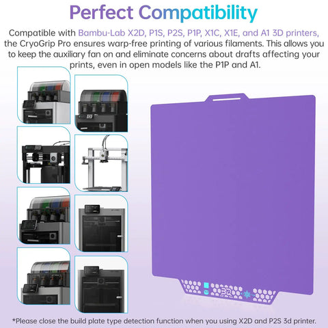 Glacier Cold Build Plate For Bambu Lab 3D Printers Secures Bulletproof First Layers Without The Drama Prevents Peeling And Plays Super Nice With PLA And PETG Filament For Stress Free Fabulous Prints