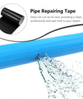 Waterproof Repair Tape For Quick Leak Sealing And Outdoor Fixes, Heavy Duty 20cm By 1.5m Black Adhesive Tape for water pipes