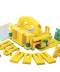 GRR-Ripper 3D Pushblock System with multiple components for safety and control in woodworking, ideal for router tables and saws.