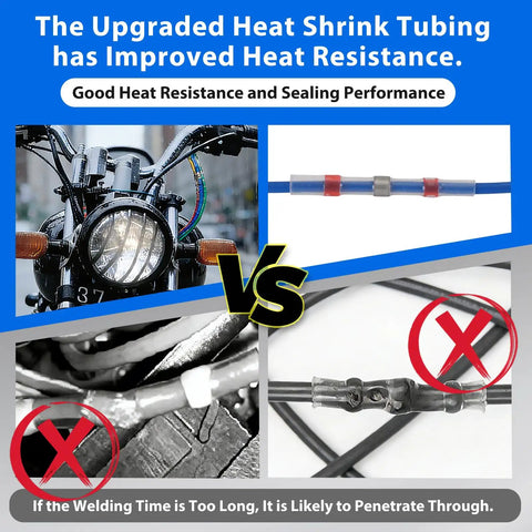 Solder Seal Wire Connectors Kit For Quick DIY Install With Waterproof Heat Shrink Sleeves Marine Grade Electrical Terminals