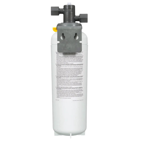 Pro Grade High Flow Water Filter System Drops Right In Replaces HF160 CLX with gray bracket for commercial beverage service.